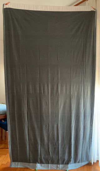 Tende velluto oscuranti grigie