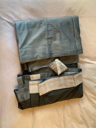 Tende velluto oscuranti grigie