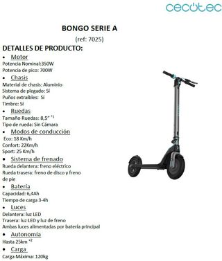 Patinete Cecotec Bongo serie A con ruedas Offroad