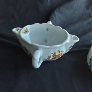 Porcelana Francesa Antigua Decorada