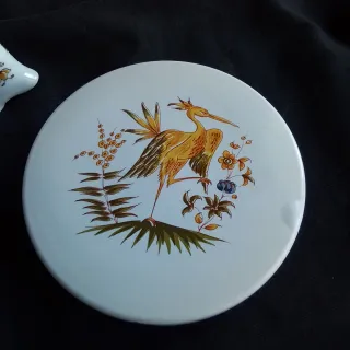 Porcelana Francesa Antigua Decorada