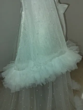 Bata de Novia Gitana bata de ajuntamiento volantes