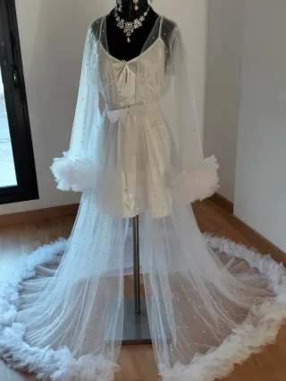 Bata de Novia Gitana bata de ajuntamiento volantes