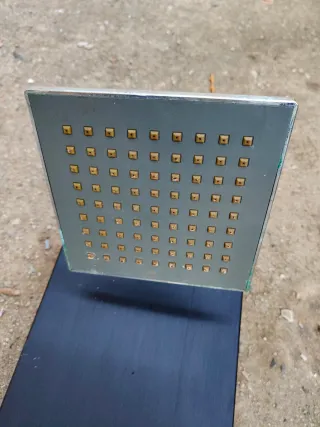 Panel Ducha Negro con Jets y Alcachofa