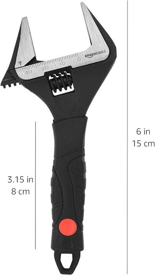 Amazon Basics Llave de boca ancha ajustable para f