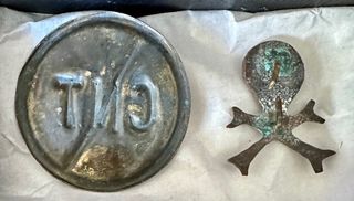 Guerra civil, CNT, batallon de la muerte. Emblemas