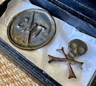 Guerra civil, CNT, batallon de la muerte. Emblemas