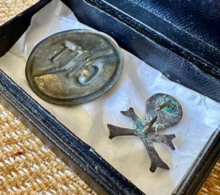 Guerra civil, CNT, batallon de la muerte. Emblemas