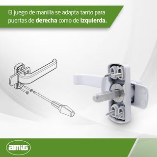 Amig - Manilla de Aluminio de Roseta para Puerta -