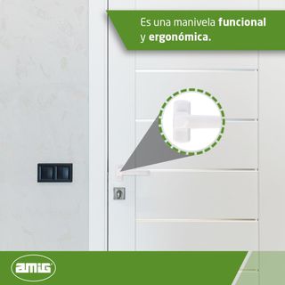 Amig - Manilla de Aluminio de Roseta para Puerta -