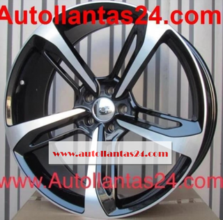 Kit 4 llantas para audi finlandia black 18