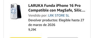 Custodia iPhone 16 Pro Trasparente con MagSafe