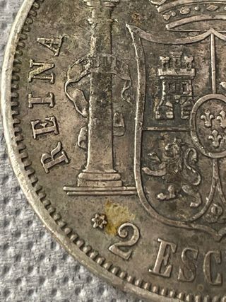 2 Escudos Isabel II 1868