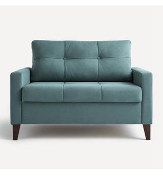 Sofá Cama Azul Tela