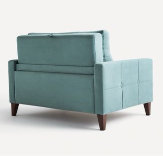 Sofá Cama Azul Tela