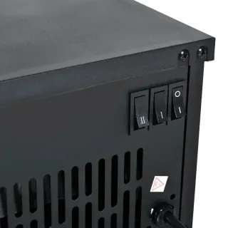 Chimenea eléctrica decorativa negra