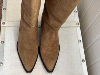 Botas Zara Piel Serraje Marrones