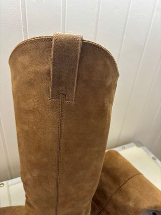 Botas Zara Piel Serraje Marrones