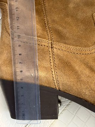 Botas Zara Piel Serraje Marrones