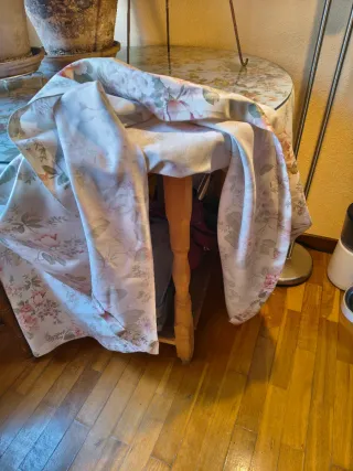 Mesa camilla con cristal