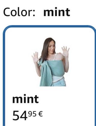 Bandolera portabebé anillas Amarsupiel