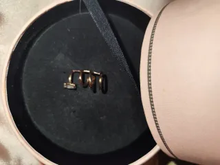 Earcuff Eklat Baño Oro Rosa 18kt Plata Topacio