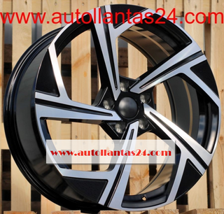 8818 JUEGO DE 4 LLANTAS VW BLACK METAL