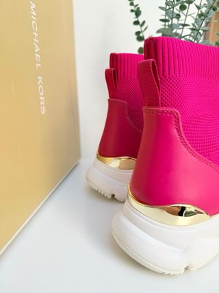 Zapatillas Michael Kors Rosa y Doradas
