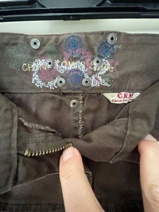 Minifalda marrón con cinturón