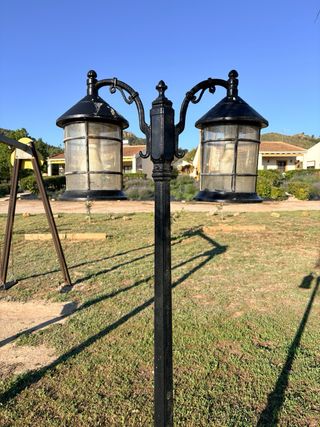 Farol de pared exterior metálico