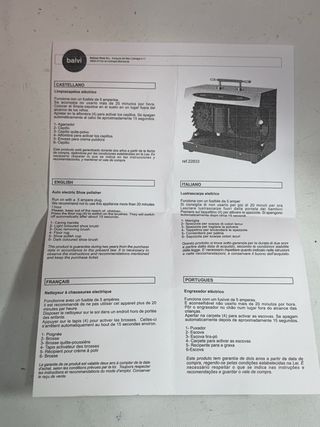Limpiador Eléctrico de Zapatos Balvi NUEVO