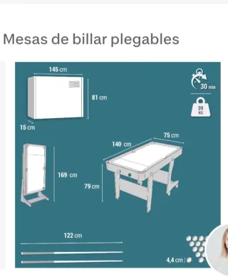 Mesa de billar pool recreativa