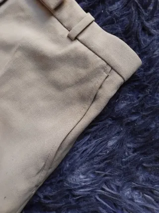 Pantaloni Armani Collezioni Beige Lana Vergine S
