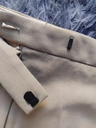 Pantaloni Armani Collezioni Beige Lana Vergine S