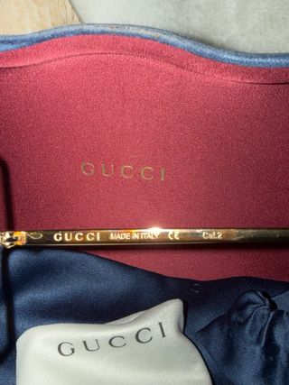 Gafas de sol Gucci doradas y marrones