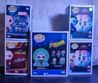 Funko Pop Marvel Wade Wilson, Stan Lee, Madame Web