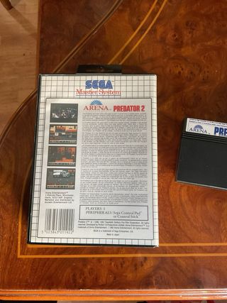 Predator 2 Sega Master System Caja y Cartucho