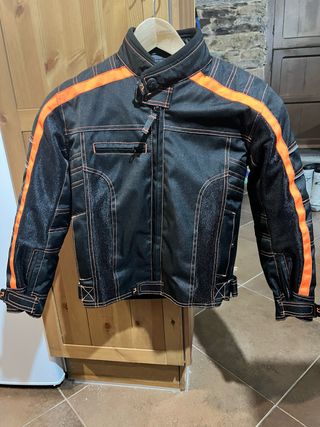 Chaqueta Cordura Niños Negra/Naranja
