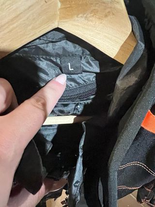 Chaqueta Cordura Niños Negra/Naranja