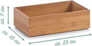 Zeller 13332 Caja para Poner Orden, Madera, Marrón