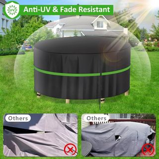 Funda Muebles Jardin Impermeable Redonda 128x71 cm