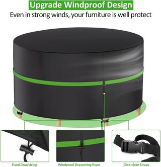 Funda Muebles Jardin Impermeable Redonda 128x71 cm