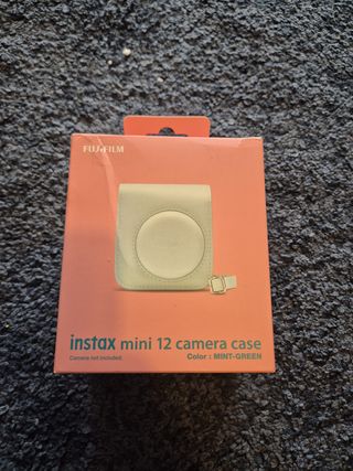 Funda Instax Mini 12 Verde Menta + Correa