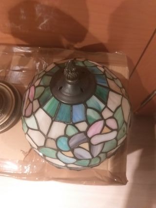 Lampada Tiffany Frutta in Cristallo e Metallo