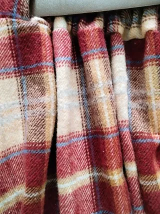 Falda de cuadros con cinturón sin estrenar