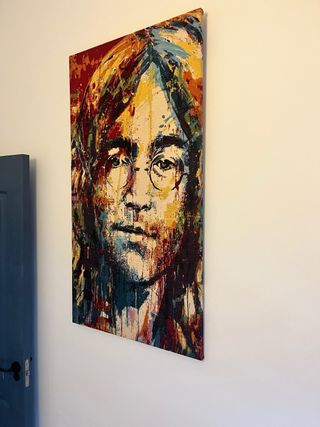 Tapiz John Lennon Tela Gobelina Multicolor