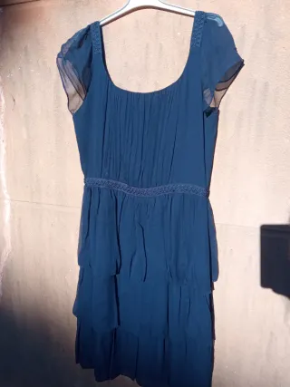 Vestido azul Cortefiel