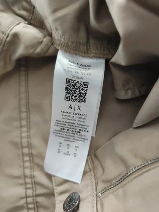 Pantalones Armani Exchange Talla 36R Topo hombre.