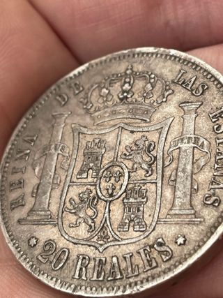 20 Reales Isabel II 1855