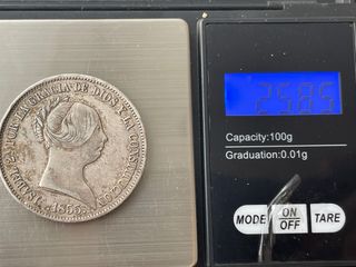 20 Reales Isabel II 1855